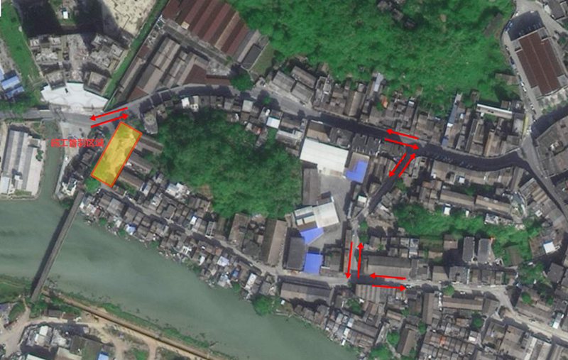 斗山旧桥周边区域环境提升项目管制范围及绕行路线图.png