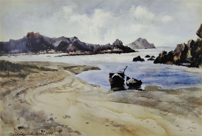 《尾阁海湾》 54x79cm&nbsp; 1994年.jpg
