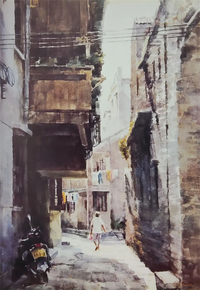 《小巷》 79x54cm&nbsp; 2005年.jpg